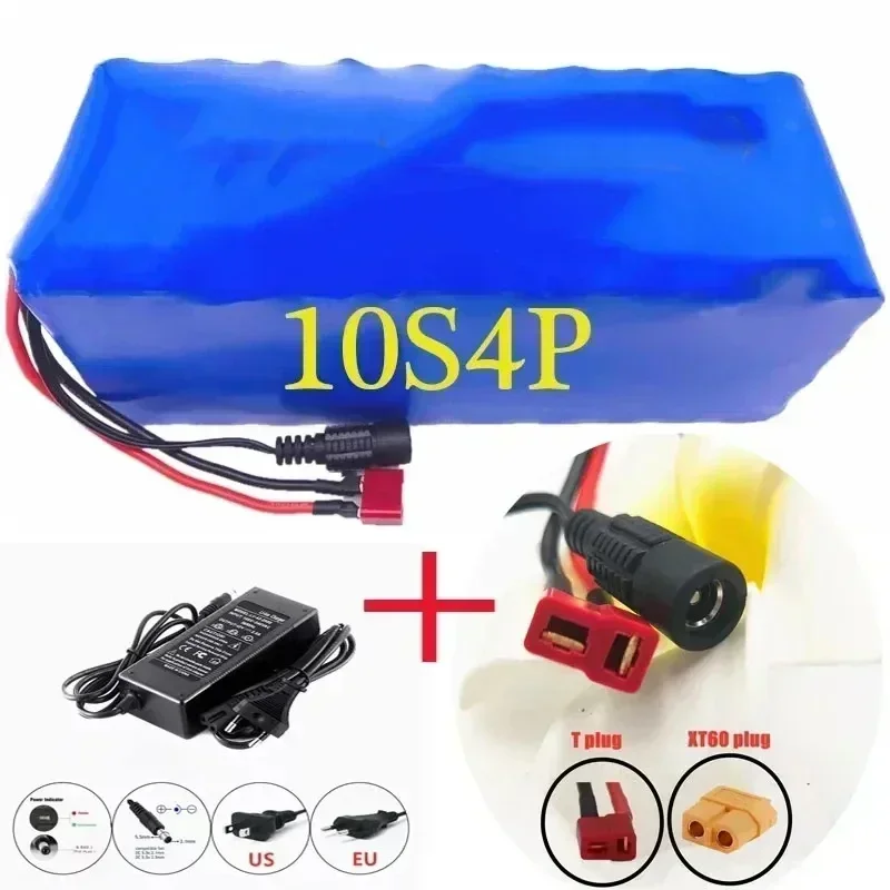 Original 36V battery 10S4P120Ah pack 500W high power 42V 120000mAh Ebike electric bike BMS+42V2A Charger