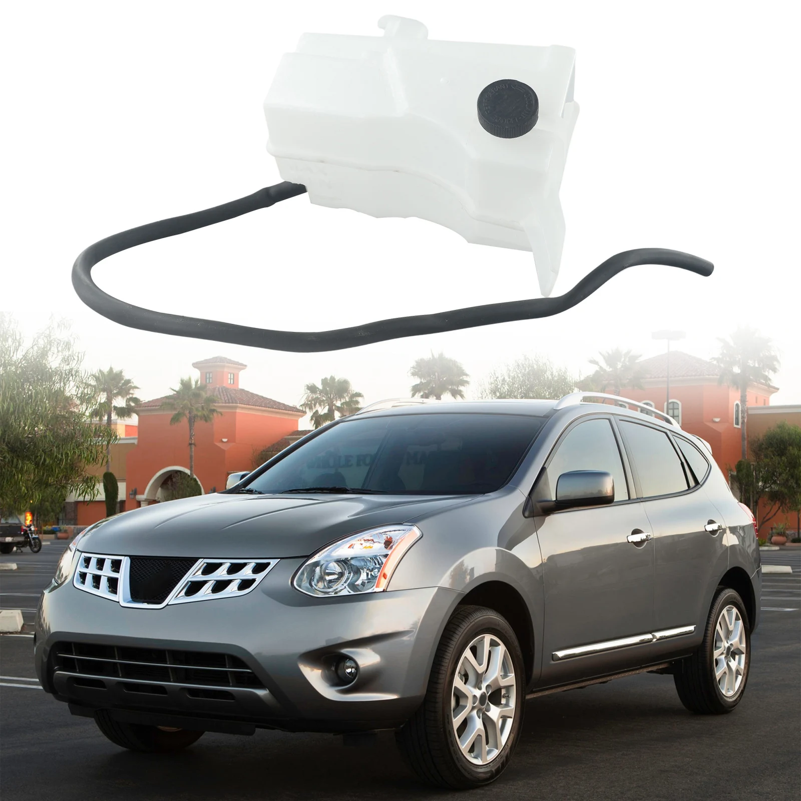 Резервуар охлаждающей жидкости с крышкой 21711-JG000 для Nissan Rogue Select 2.5L L4 2014-2008