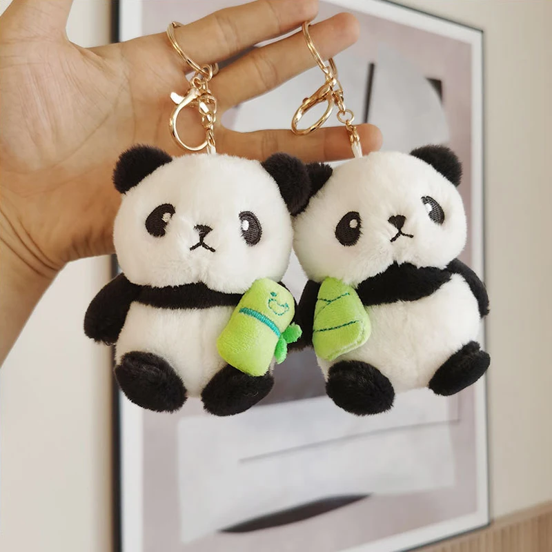 Брелок для ключей в виде милой мультяшной панды 11 см