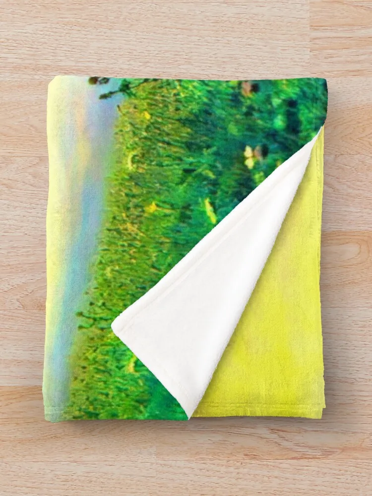 Dnieper in the morning от Arkhyp Kuindzhi Vibante Edition Плед Мягкое одеяло для дивана Полярные одеяла