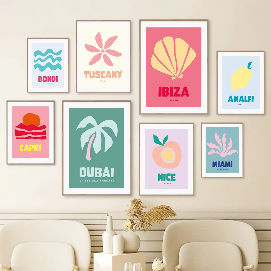 

Abstract Color Block Shapes Peach Shell Wall Art Canvas Painting Nordic Posters And Prints Wall Pictures For Living Room Decor