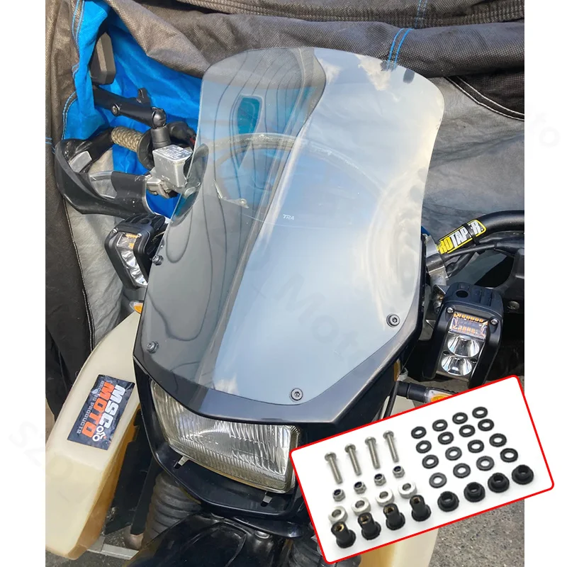 Для Suzuki DR650 2002-2026 мотоцикл аксессуары для мотоциклов лобовое стекло ветровые дефлекторы козырек прозрачный