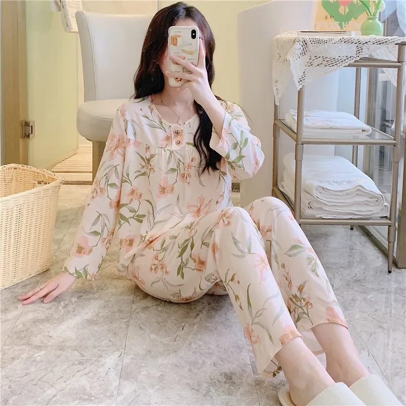 Пикантные женские атласные пижамные комплекты с длинным рукавом и брюками