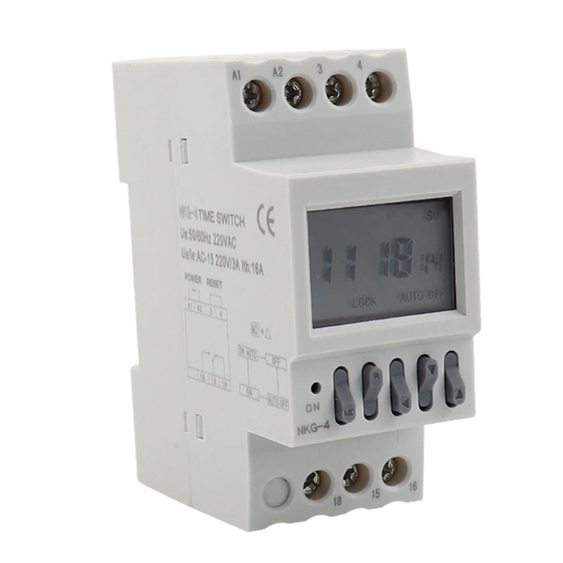 

NKG-4 Automatic Factory School Bell Controller Control Instrument 40 Groups Din Rail Microcomputer Timer Time Switch Relay