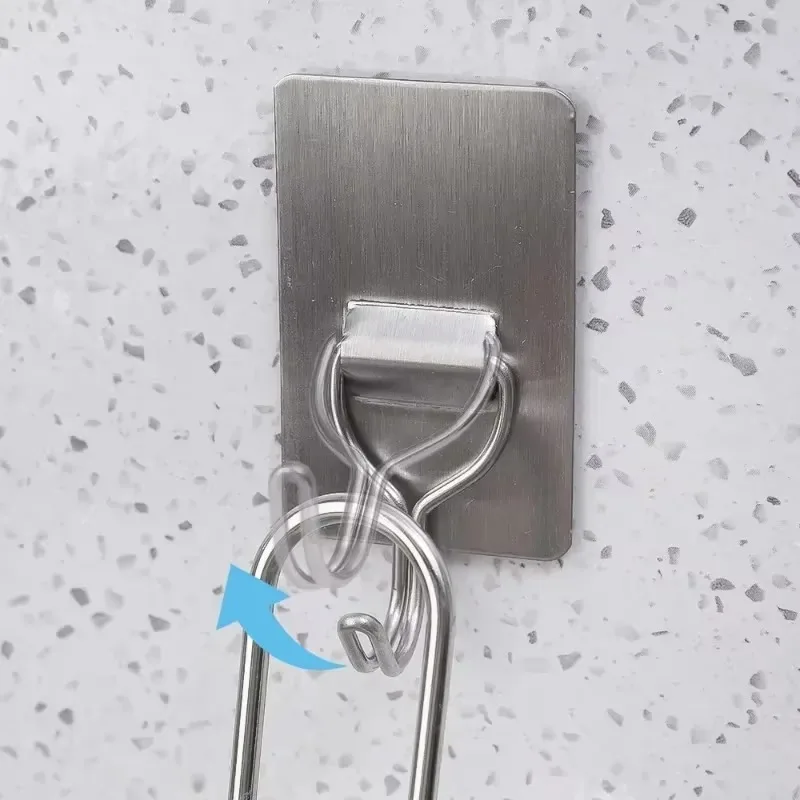 30/2 шт. самоклеящиеся крючки из нержавеющей стали