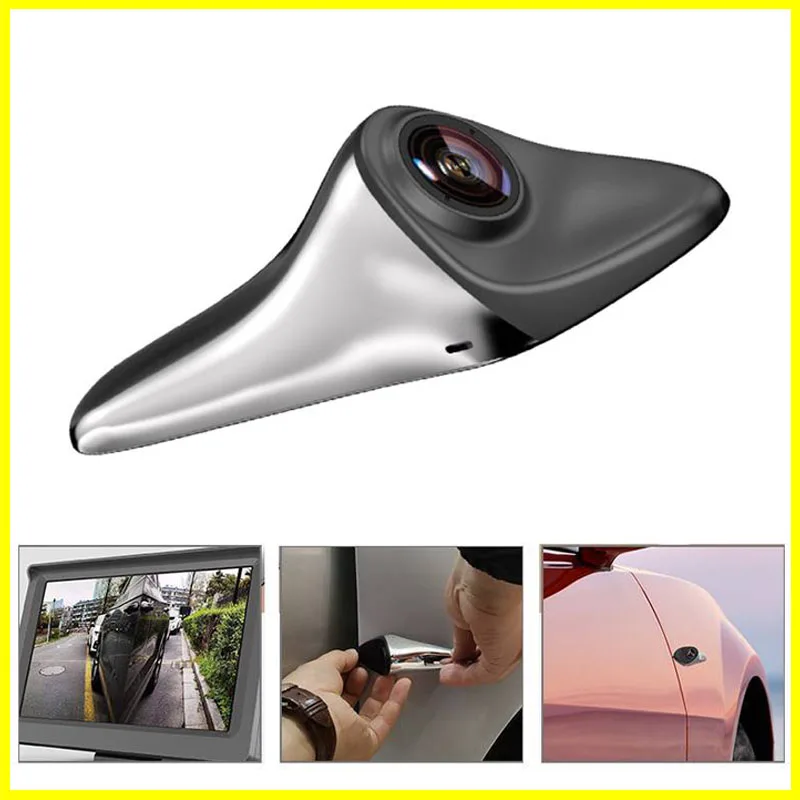 1080P Car Rear View Camera Blind Spot Auxiliary Reversing Backup Side Camera CVBS/AHD Shark Fin IP68 Waterproof Rotatable Lens