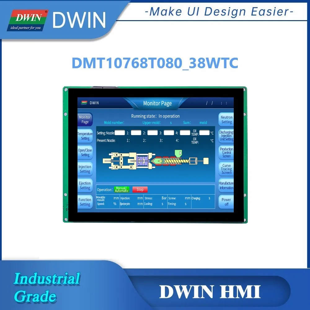 

DWIN HMI Development Smart Screen 8.0-Inch, 1024*768 CTP IPS Wide Viewing Angle LCD Display Module