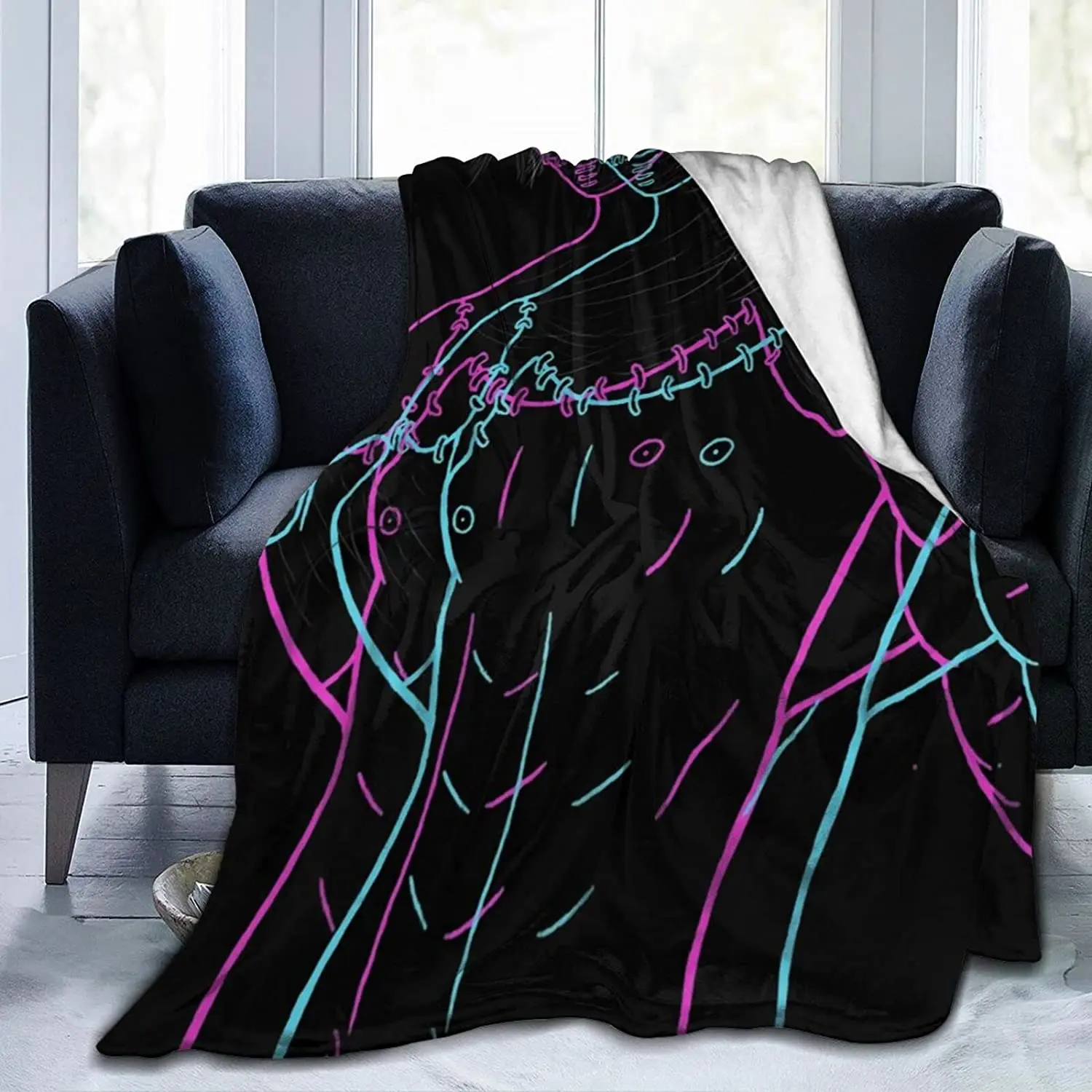 

Glitch Dabi Soft Flannel Blanket Lightweight Fleece Blanket Air Conditioner is Suitable for Bedroom Living Room Sofa