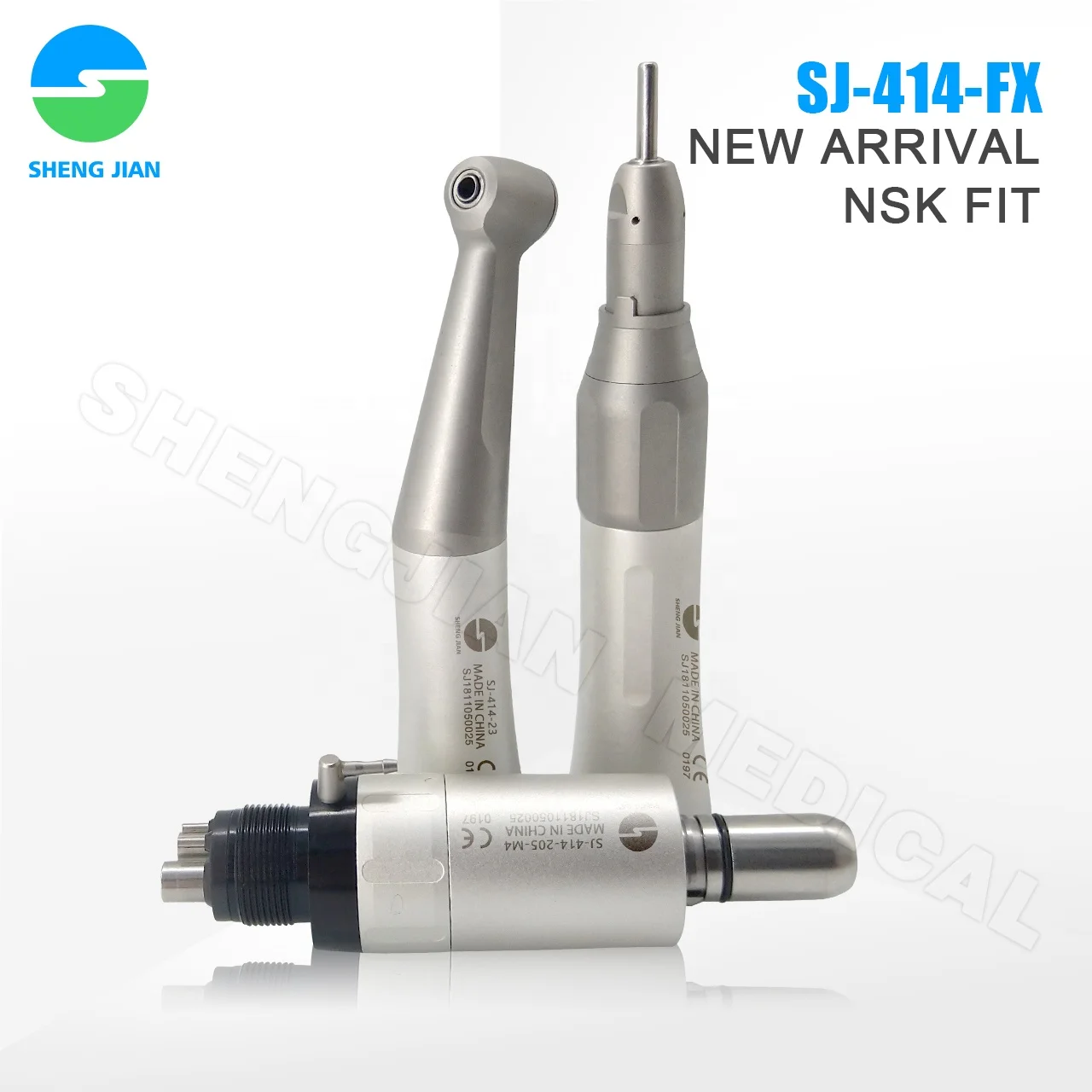 LXG145 SHENGJIAN 1:1 Медленный наконечник E-генератор den tal Наконечник Lowspeed Handpiece