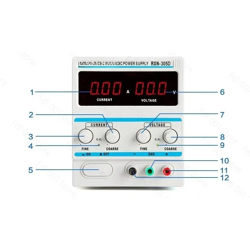 Регулируемый лабораторный источник питания постоянного тока RXN-305D 30В 5А для обучения студентов и технического обслуживания, модель 2026 года (art.: 3920dbba40953) - 3920dbba40953