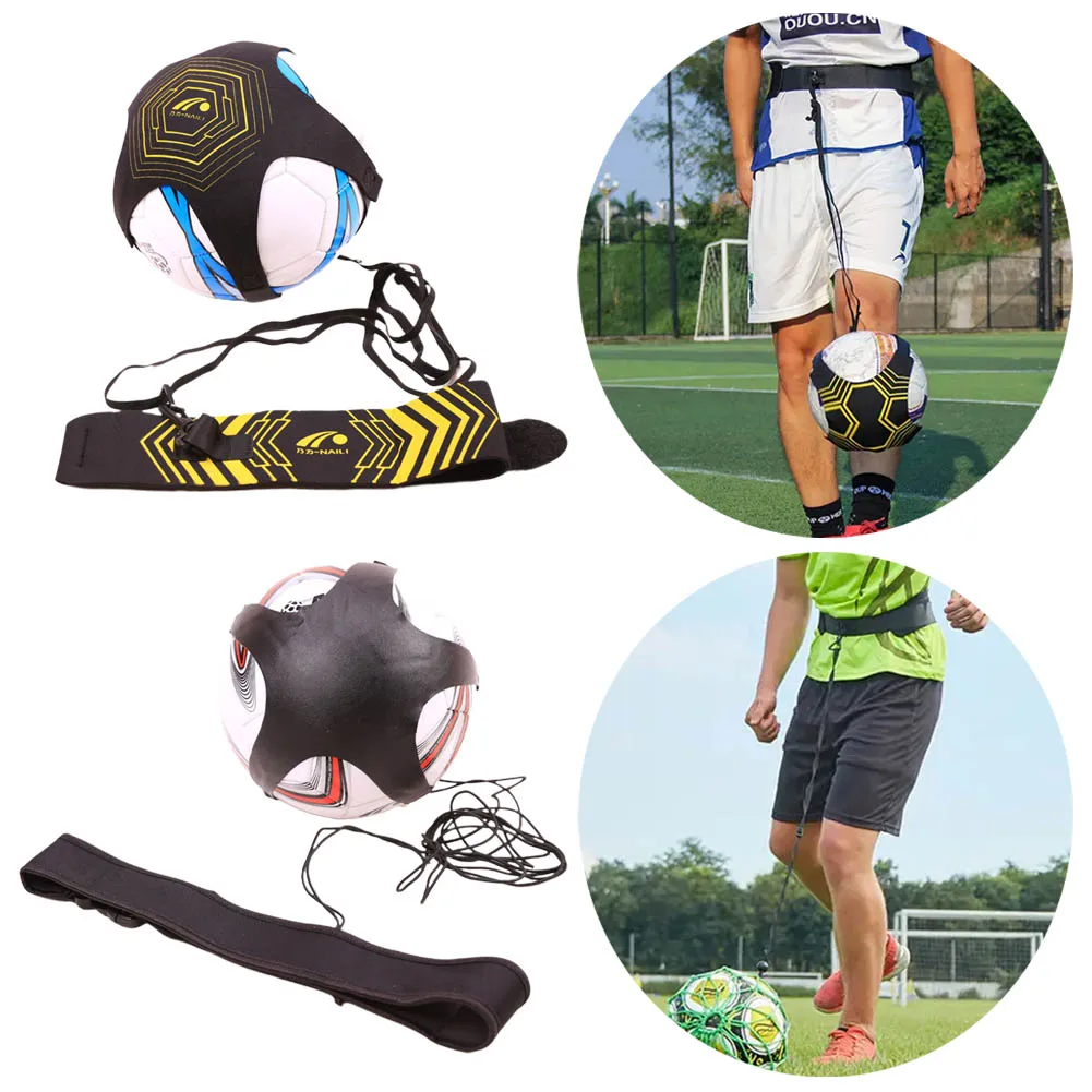 

1pc Football Training Belt Adjustable Football Kick Trainer Skill Solo Waist Belt Adjustable Nylon Strap For Beginners Practice