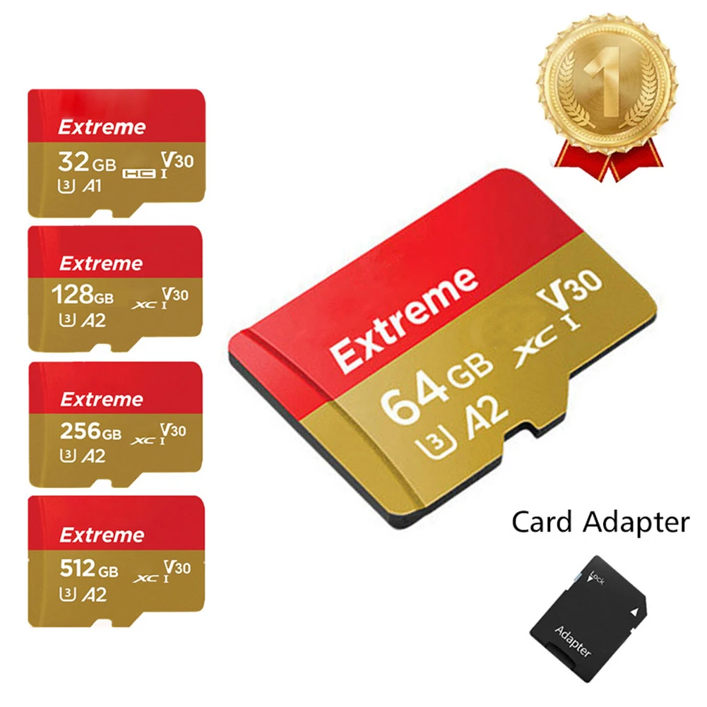 For Micro Memory SD Card 128GB 32GB 64GB 256GB 16GB SD Card SD/TF Flash Card 16 32 64 128 256 GB 1TB Memory Card For Phone Camer