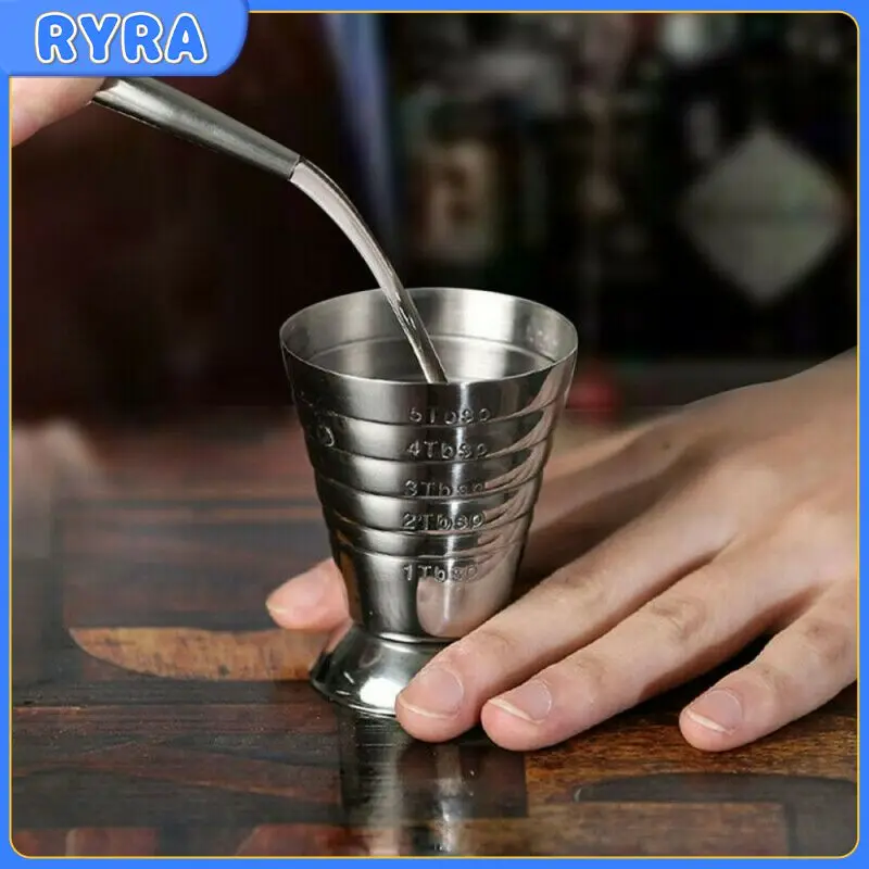 

Мерный стакан из нержавеющей стали для коктейля, градиентное мерное кольцо, универсальный, 304