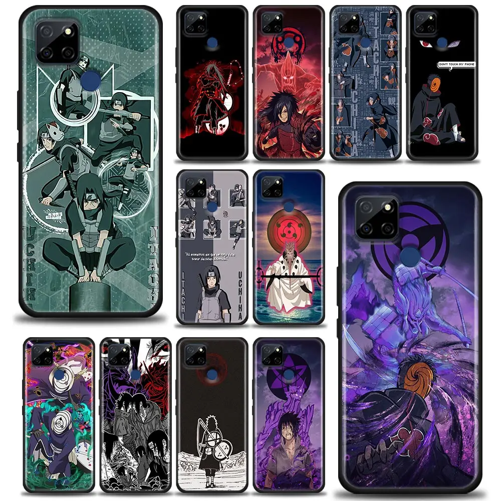 

Naruto Uchiha Madara For Realme C1 C2 C21Y C25 C12 Case Back Cover Sasuke Itachi Anime Phone Case For OPPO Realme GT 5G GT2 Neo2