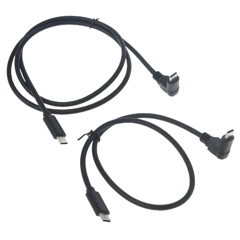 

USB C 90 Degrees Right Angle Short Cable USB C 3.1 Gen2 Cable 10Gbps Data Sync