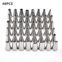2448pcs icing piping cake nozzles stainless steel icing piping cake nozzles pastry decorating tips baking tool for cake dessert