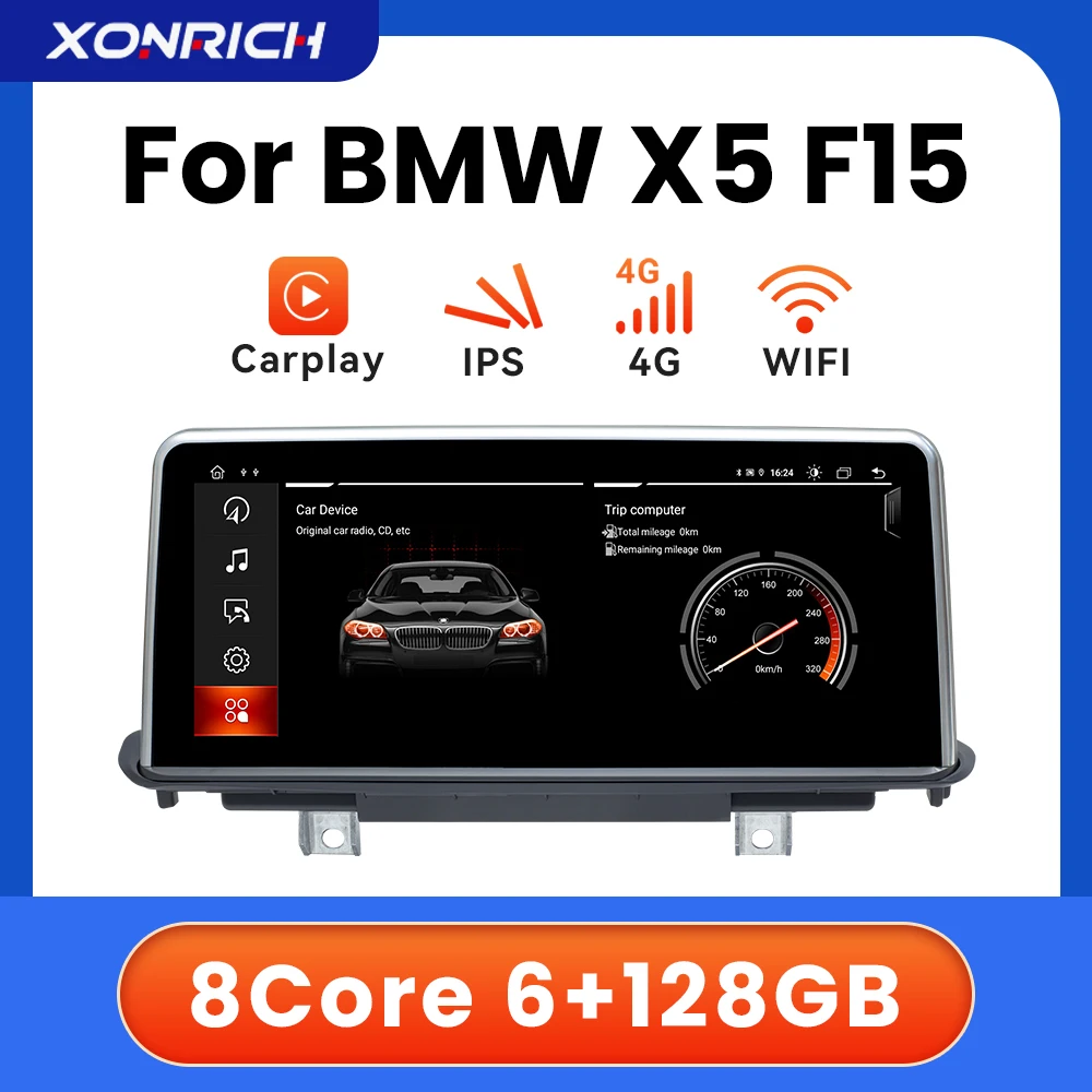 

Автомобильный мультимедийный плеер для BMW X5 F15 X6 F16 2014-2017 Android 12 NBT система IPS навигация DSP GPS аудио Wifi 6 ГБ 128 ГБ Carplay