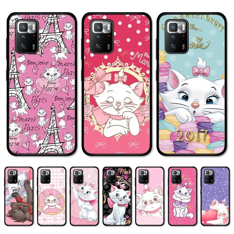 

Disney Marie Cat Phone Case For Redmi Note 8A 7 5 Note8pro 8T 9Pro note 6pro Funda Capa