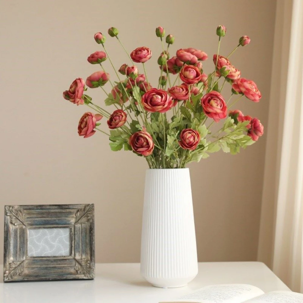 

4Heads Western Chrysanthemum Flowers Wedding Home Autumn Decoration High Quality Big Bouquet Luxury Fake Flower Arrangement Bulk