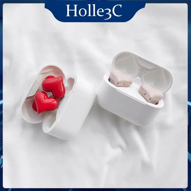 

Noise Reduction Trend Headset In-ear With Micphone Headphones Wireless Heart Headset For Phone Mini Earphones For Ipx5
