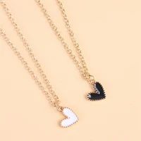 korean fashion heart shaped collarbone necklace mini cute temperament couple pendant necklace personality wild jewelry gift