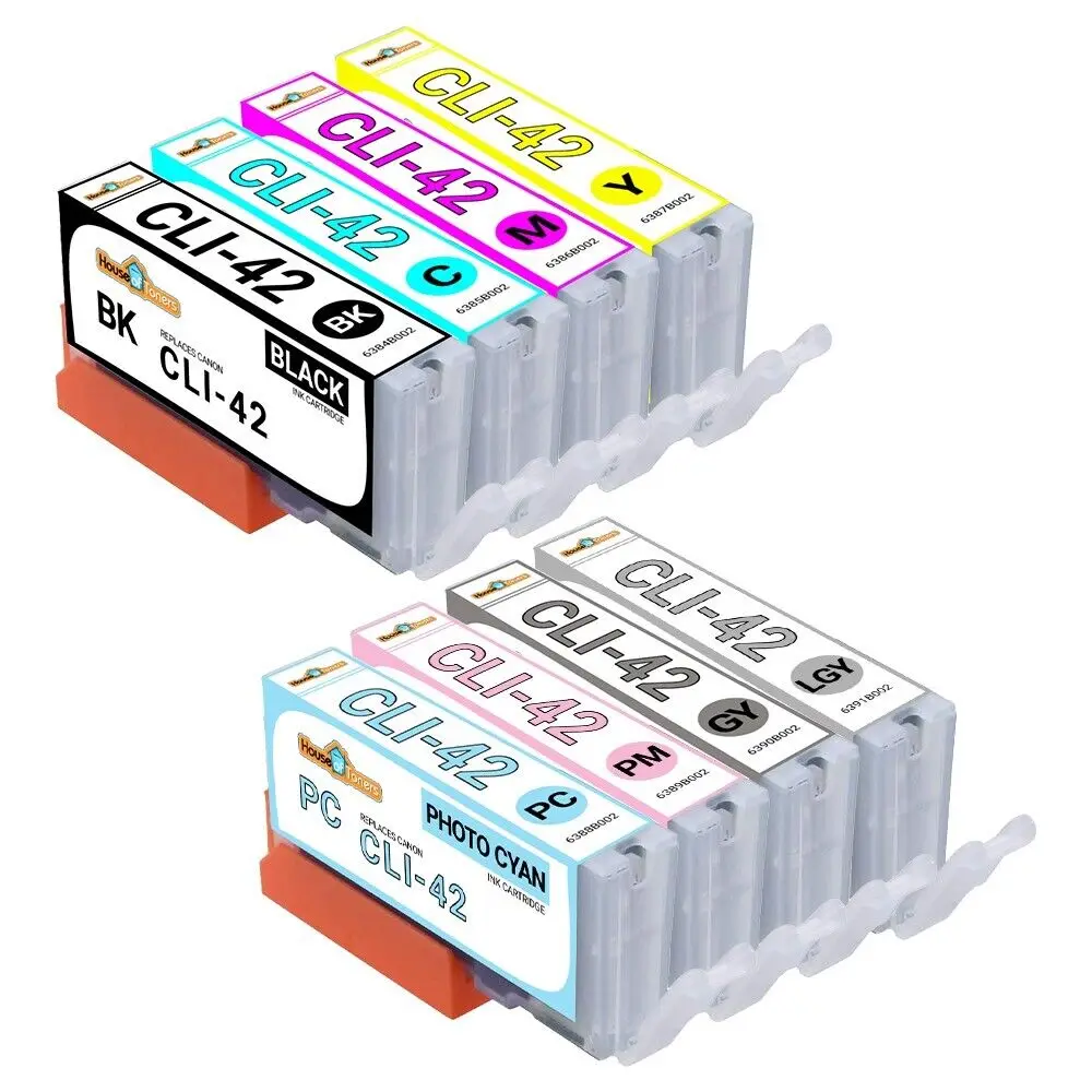 

8PK CLI-42 (8-PACK BK C M Y PC PM GY LGY ) Ink Cartridge for Canon PIXMA Pro-100