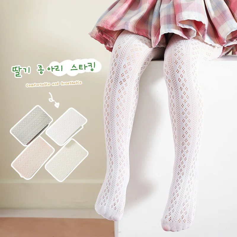 

3-12Y Summer Kids Tights Thin Infant For Girls dance Mesh Thin Baby Girl Tights Fashion Pantyhose Solid Soft Princess Leggings