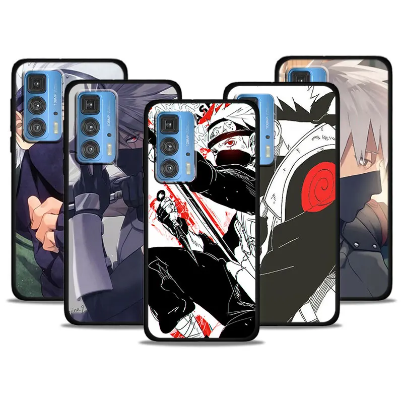 

Anime Naruto Kakashi Sensei Case For Motorola G9 G8 E20 E7 E6 One Marco Hyper Fusion Power Lite Edge Plus Black Phone Cover