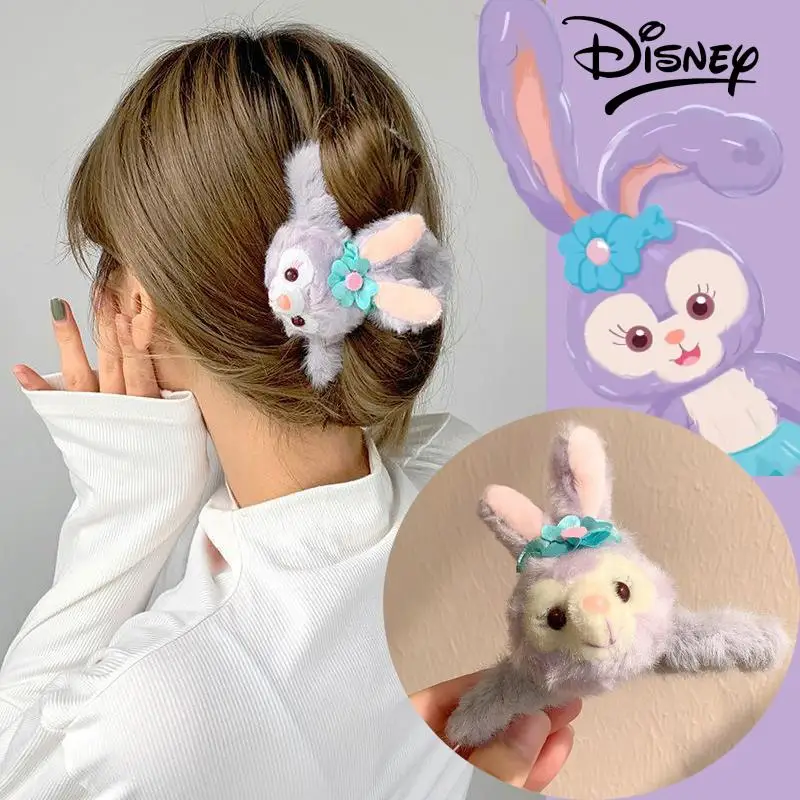 

Новинка, модная большая плюшевая заколка для волос с изображением мультяшного котенка из мультфильма «Stellalou Linabell Duffy», аксессуары для волос ...