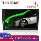 9-дюймовый 1DIN Автомобильный MP5-плеер Универсальный Apple CarPlay Android Авто USB Bluetooth Mirror Link FM-радио вход камеры заднего вида