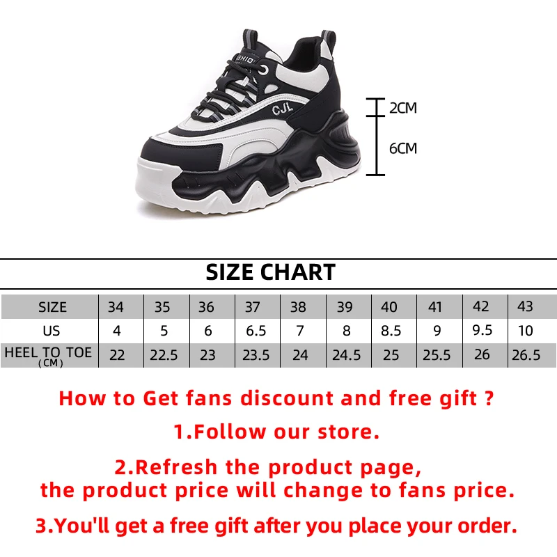8CM Genuine Leather Mixed Color High Brand Women Chunky Sneakers Platform Wedge Vulcanized Shoes Hidden Heels Lady Fashion