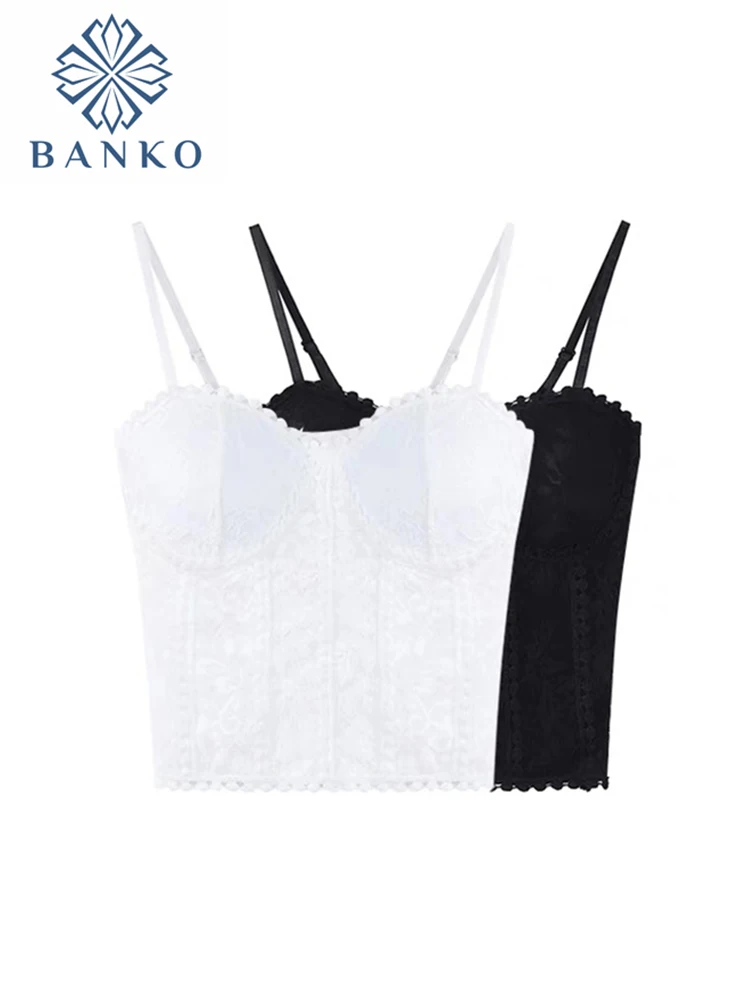 

Женский сексуальный кружевной топ без рукавов с V-образным вырезом, модный однотонный топ без косточек, женская элегантная одежда, женское п...