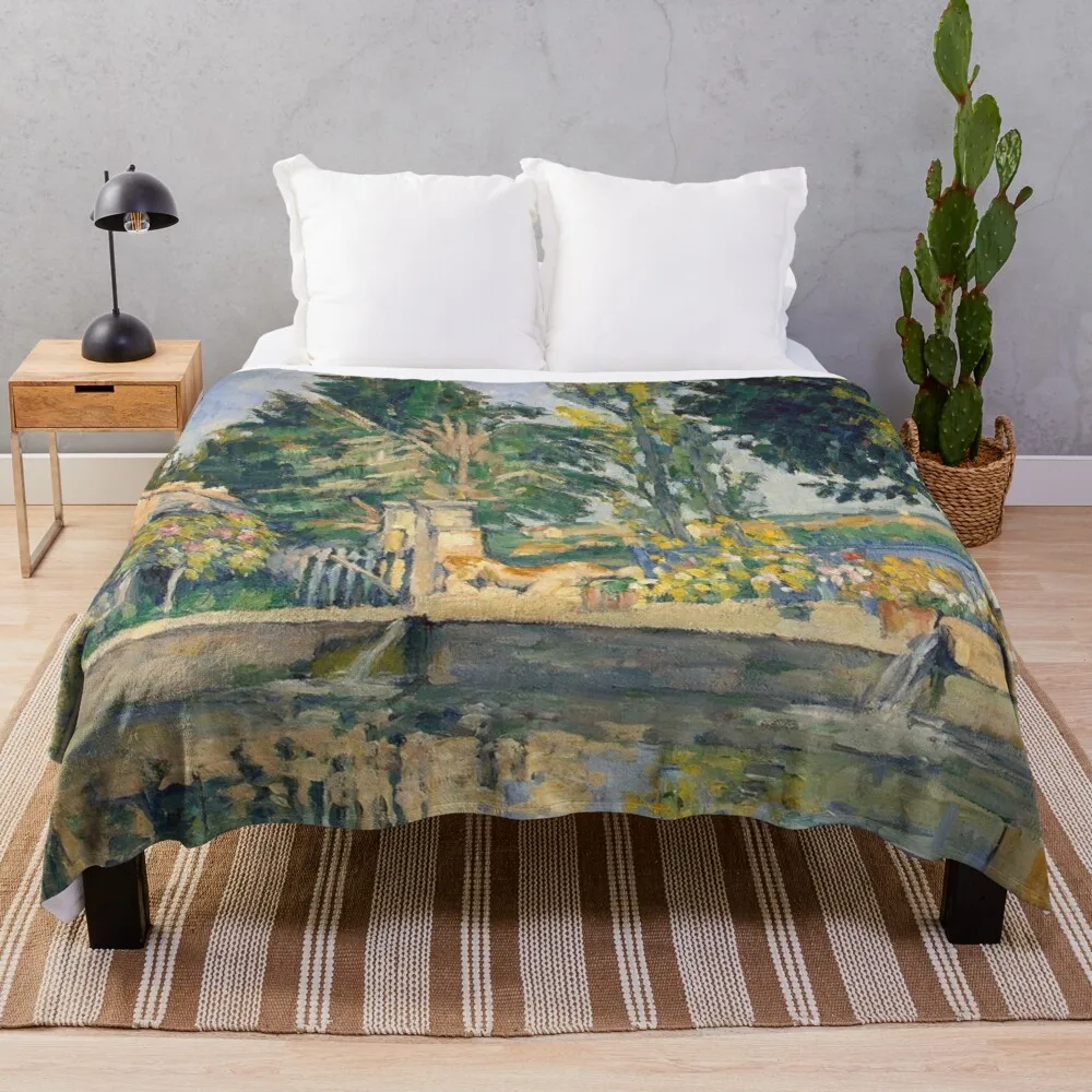 

Бархатное одеяло для дивана с кисточками, в клетку