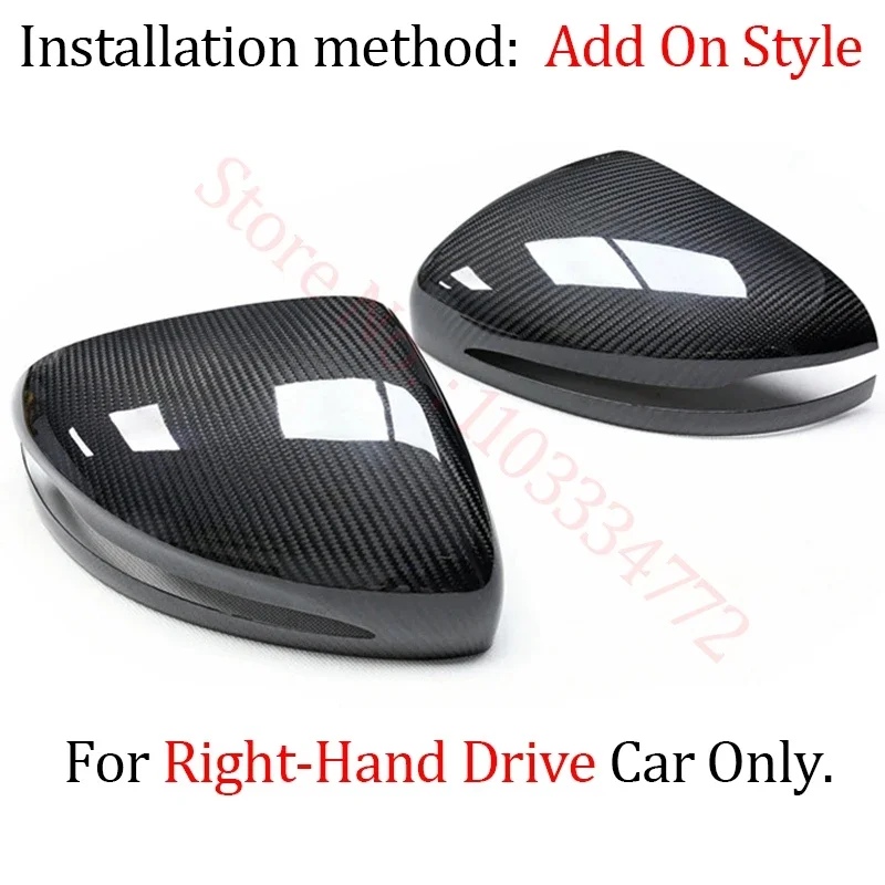 

Накладки на боковые зеркала заднего вида из настоящего углеродного волокна для Benz AMG GT B C E S Class CLS GLA GLC GLB EQA EQB EQC W247 W205 W238 W222