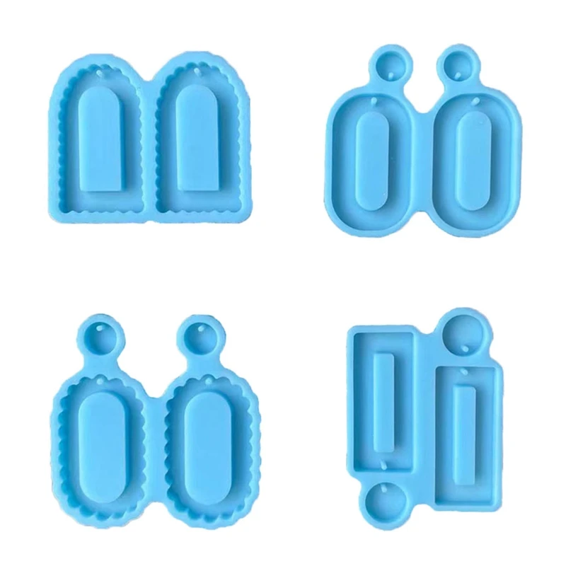 

Oval Rectangle Earrings Epoxy Resin Mold Jewelry Pendant Necklace Silicone Mould
