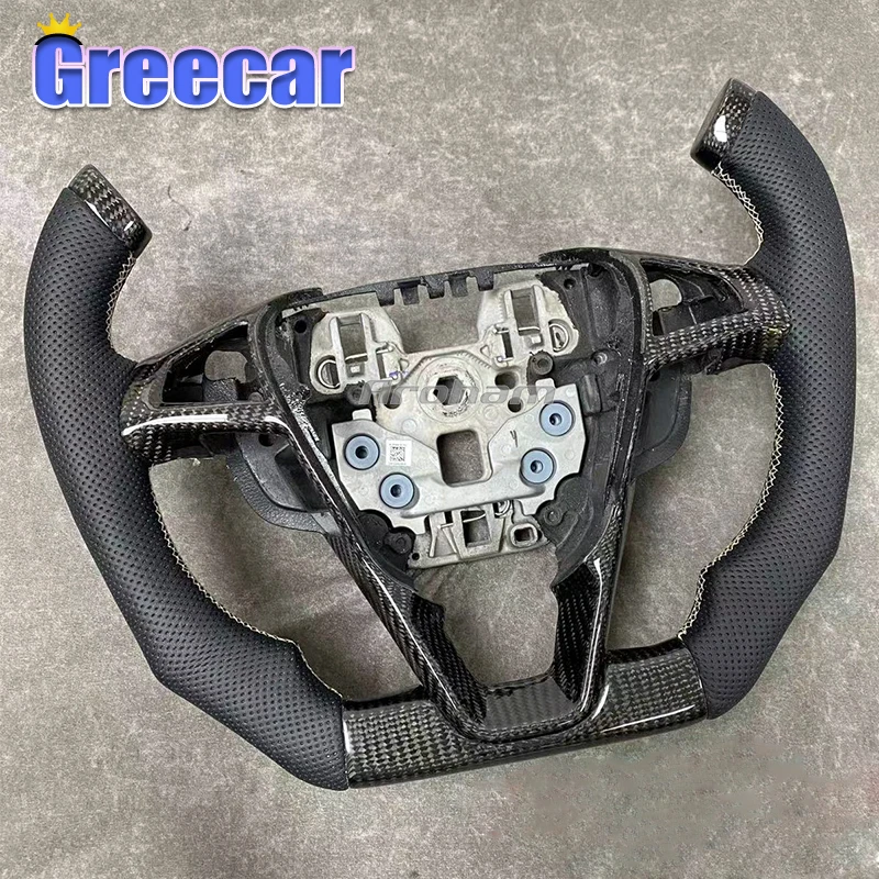 

Customized Carbon Fiber Car Steering Wheel Racing For Ford Fusion Mondeo Edge 2013 2014 2015 2016 2017 2018 2019 2020