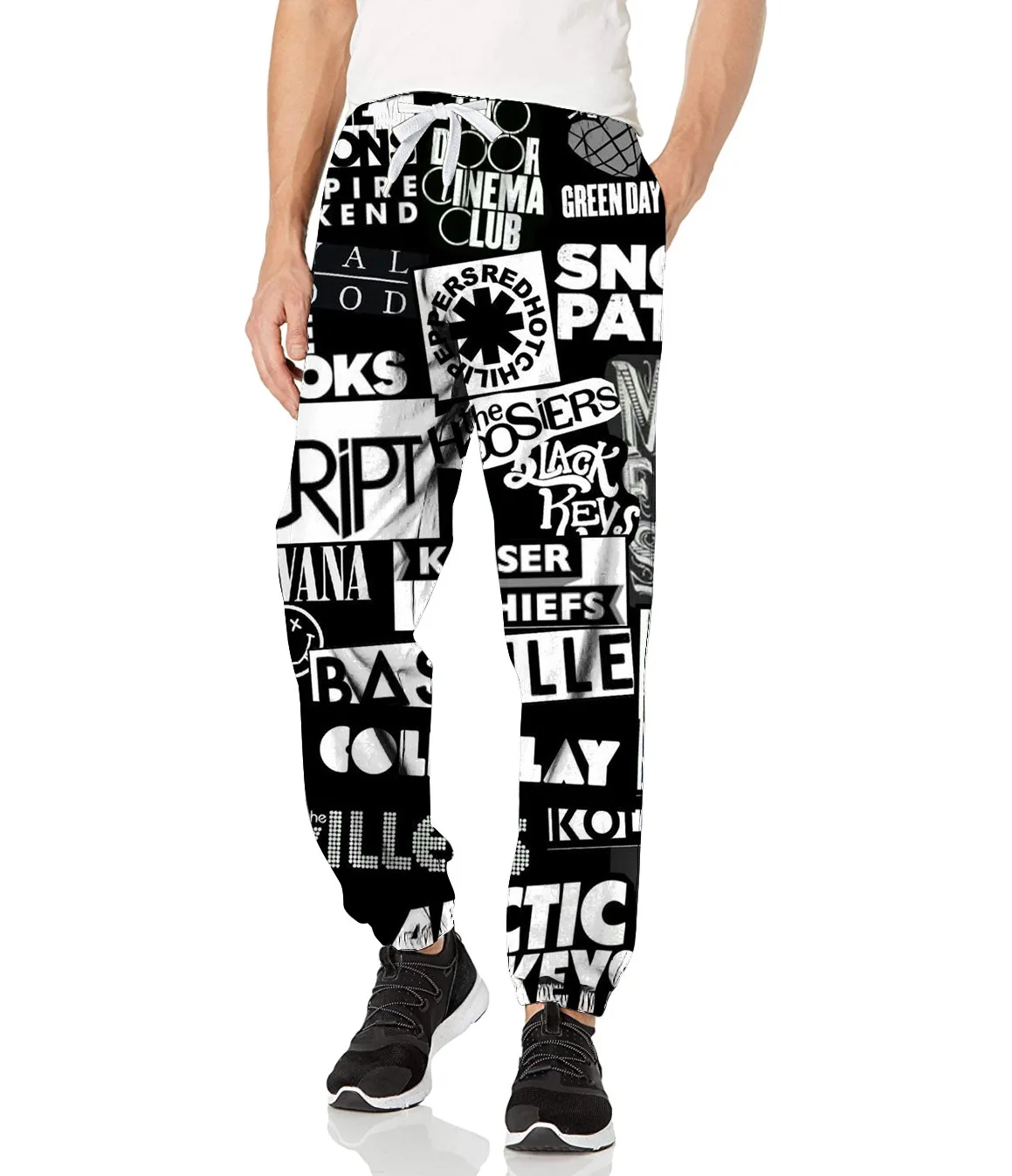 

Брюки мужские спортивные в стиле хип-хоп, облегающие штаны для бега и фитнеса, с цифровым принтом, мужские узкие брюки, джоггеры, 2022