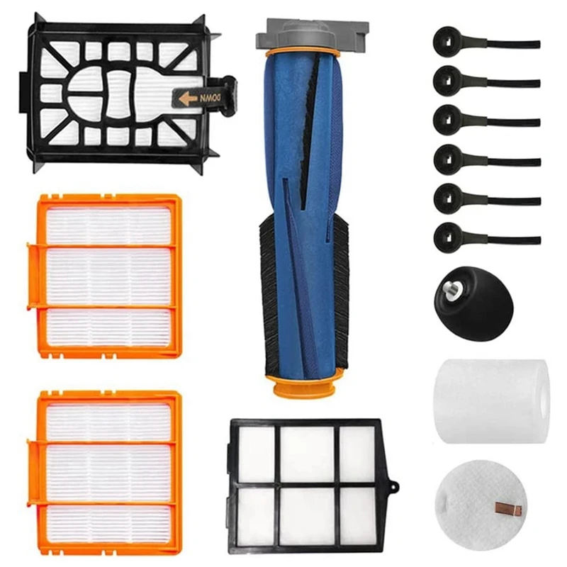 

Replacement Main Brush Side Brush HEPA Filter Compatible For Shark AV2501AE AV2502AE Robot Vacuum Cleaner Accessories