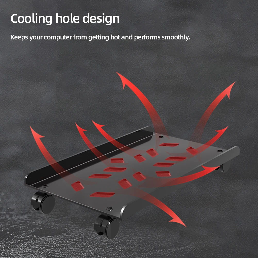 Подставка для ПК компьютерной башни с колесиками на колесиках Стальная башня