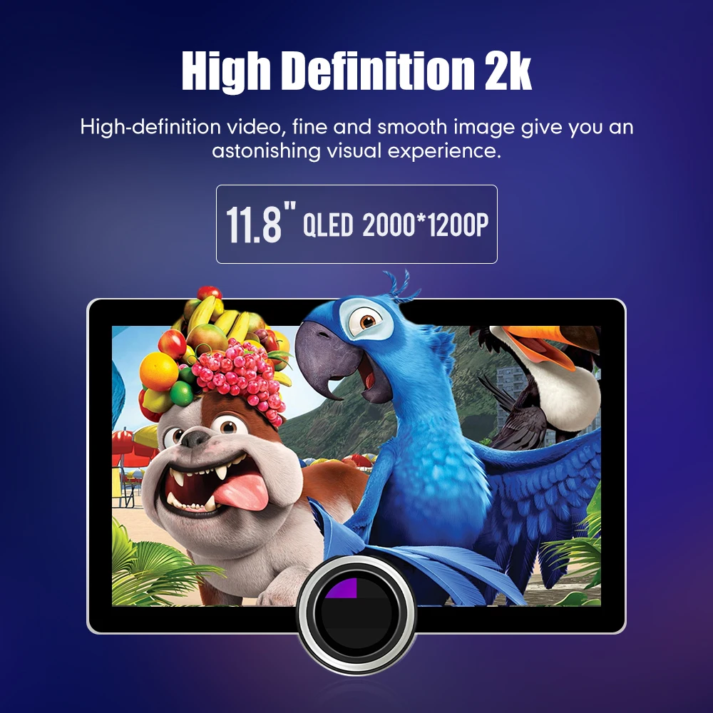 10 1/11 8-дюймовый экран Diamond 2K Android Автомобильный радиоприемник 2Din Мультимедийный