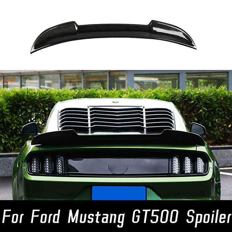 

For 2015-2022 Ford Mustang GT500 Real Carbon Fiber Rear Trunk Lid Lip Body Kit Spoiler Wings Tuning Exterior Accessories Parts
