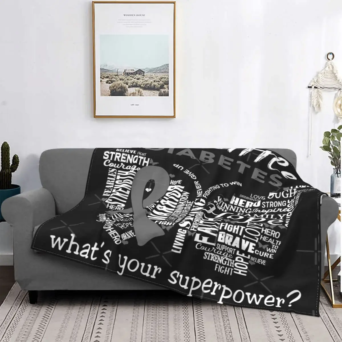 

Manta a cuadros para la cama, cobertor térmico de invierno para el sofá, contra la Diabetes, Guerrero I