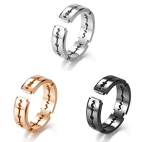 men rings stainless steel black silver rose gold color fashion jewelry dropship supplier wholesale large us size 6 7 8 9 10 11