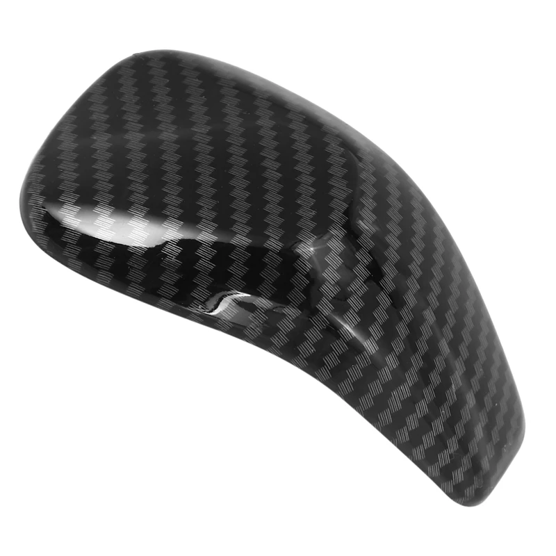 

Car Gear Shift Knob Head Cover Sticker Interior Car Styling Accessories ABS Carbon Fiber Black New for Subaru Forester 2019