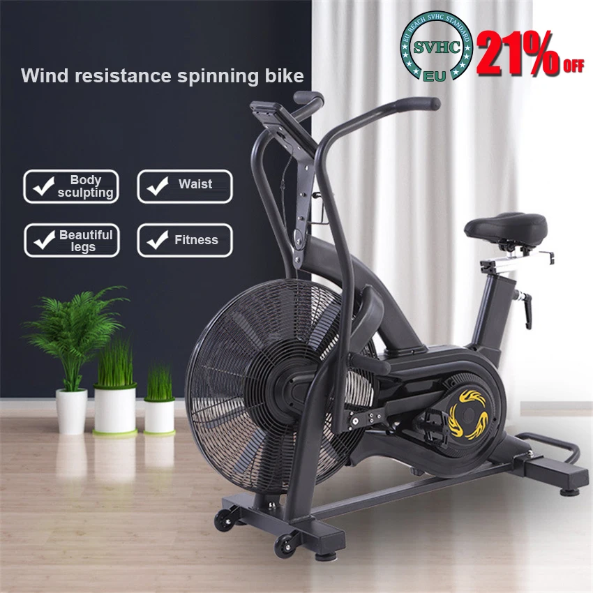 

Gym Fitness Equipment Air Bike Indoor Home Cycling Bike Wind Resistance Spinning Bike Commercial Fan Exercise Bike SD-DC101