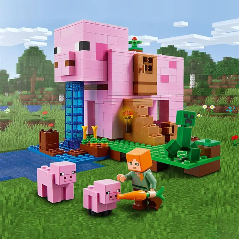

NEW In Stock Cute Pig House Building Block Model Compatible With 21170 Children's Building Block Toys As Christmas Gifts