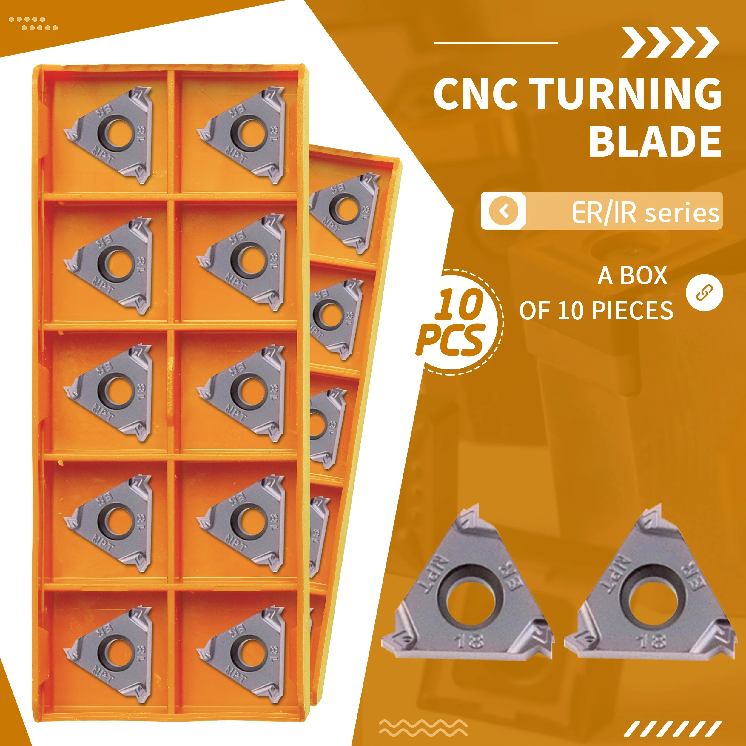 

16ER/IR 115NPT 14NPT 18NPT HS5125 NPT High-performance CNC lathe Machine Tools Thread carbide inserts Knife high quality durable