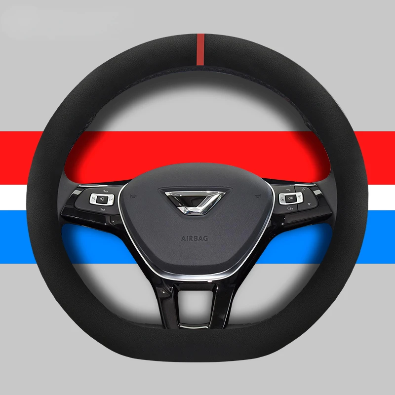 

Зимний теплый короткий плюшевый чехол на руль для Jetta VS5 VS7 VA3, интерьер автомобиля