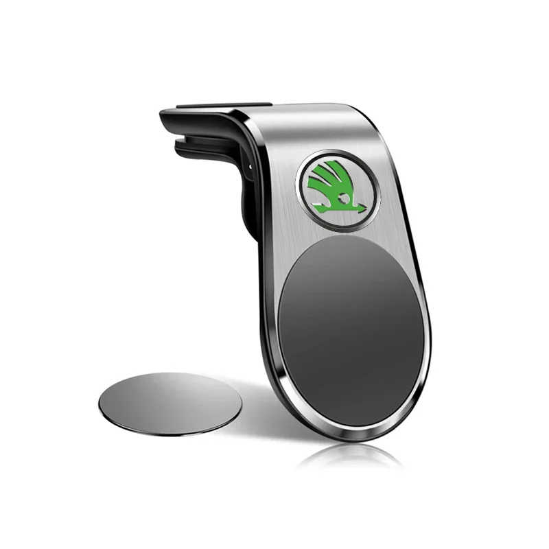 

Магнитный автомобильный держатель для телефона, металлическая подставка, аксессуары для Skoda Kamiq Kodiaq Karoq Yeti Octavia Fabia Rapid Superb Scala Roomster