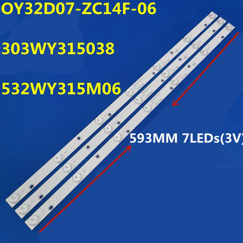 30 шт. Светодиодная лента 7 ламп для Panda 0Y32D07-ZC14F-03 OY32D07-ZC14F-06 303WY315038 532WY315M06 LE32D51A LE32D39 LE32D58 LC320TU2A